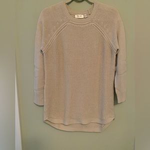 Crew Neck Tunic Sweater